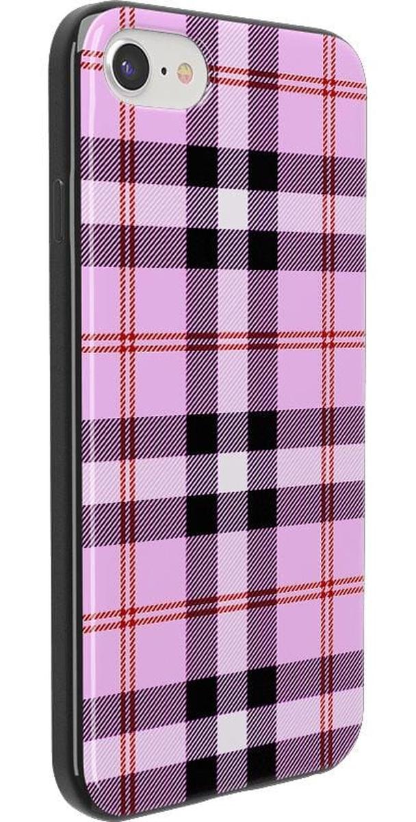 As if! | Light Purple Plaid Case iPhone Case get.casely