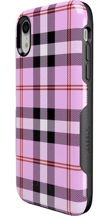 As if! | Light Purple Plaid Case iPhone Case get.casely