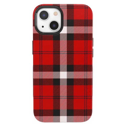 As if! | Red Plaid iPhone Case iPhone Case get.casely Bold + MagSafe® iPhone 13