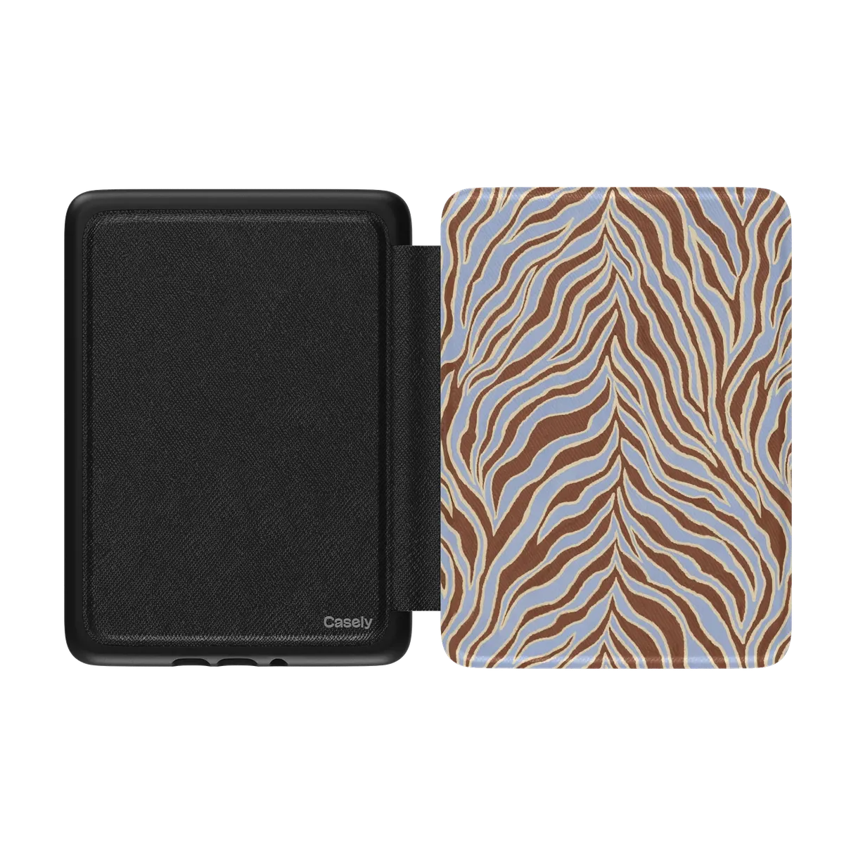 Untamed | Brown & Blue Zebra Kindle Case