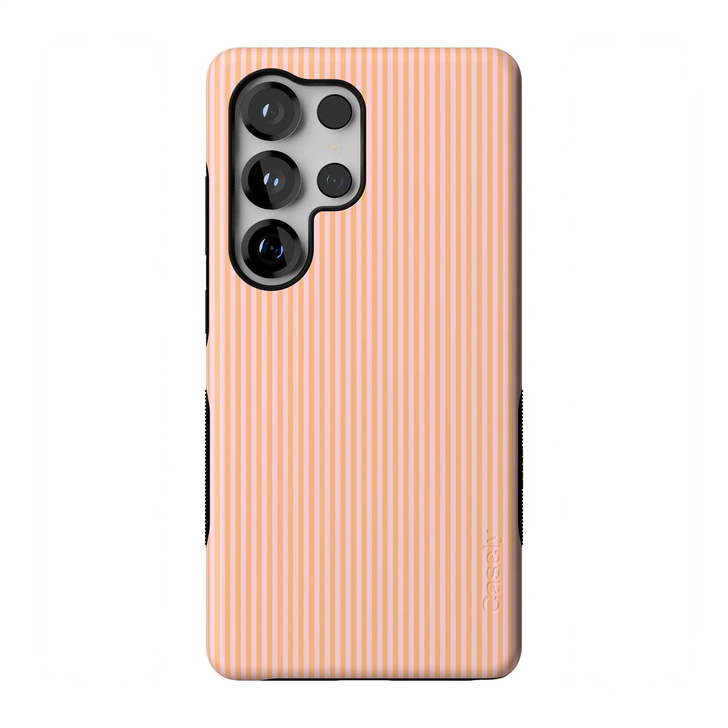 Stripes and the City | Orange & Pink Pinstripe Case - Galaxy S25 Ultra