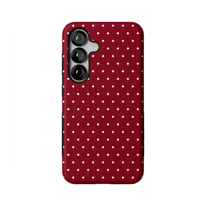 On the Dot | Maroon Polka Dot Case