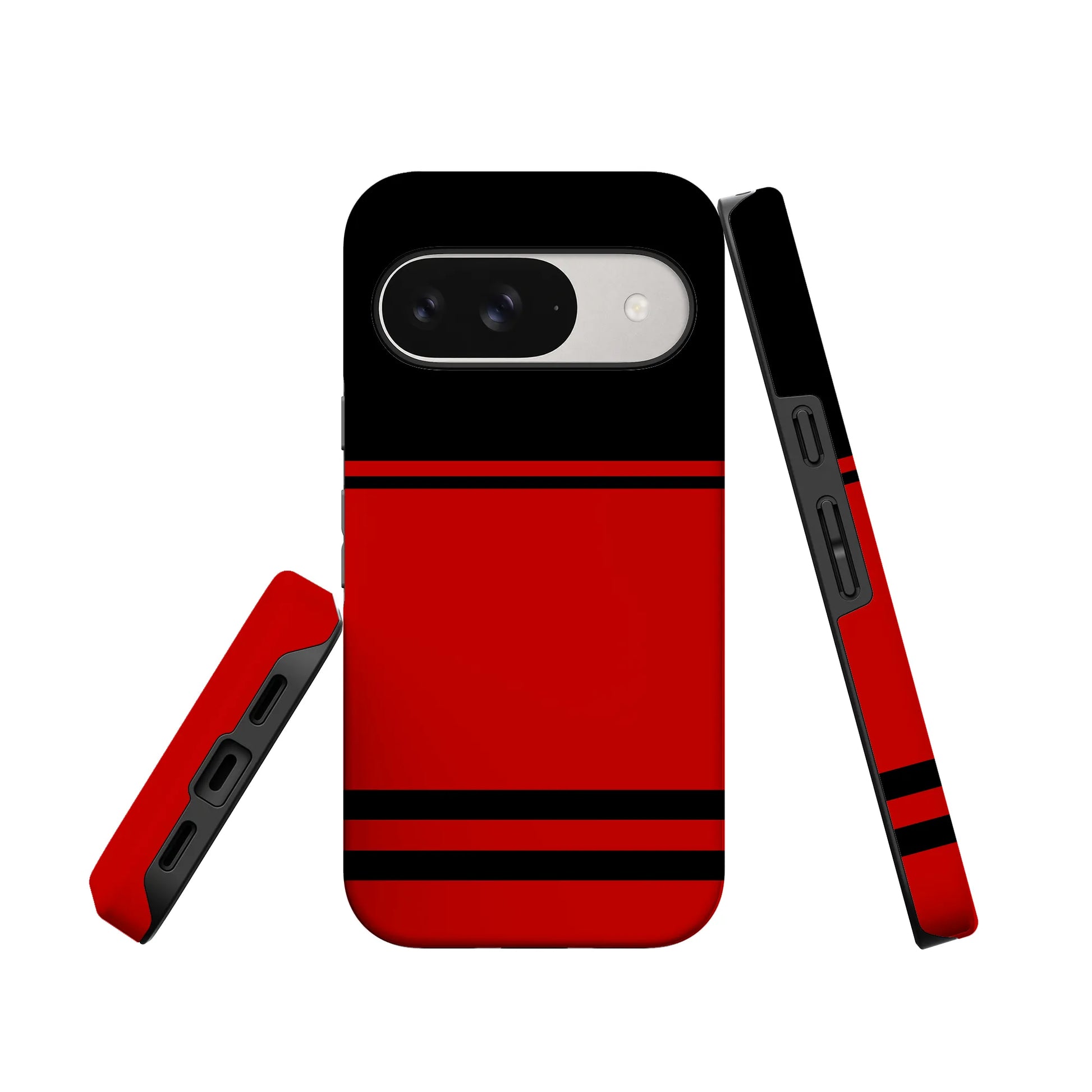 Storm Warning | Black & Red Stripes Case