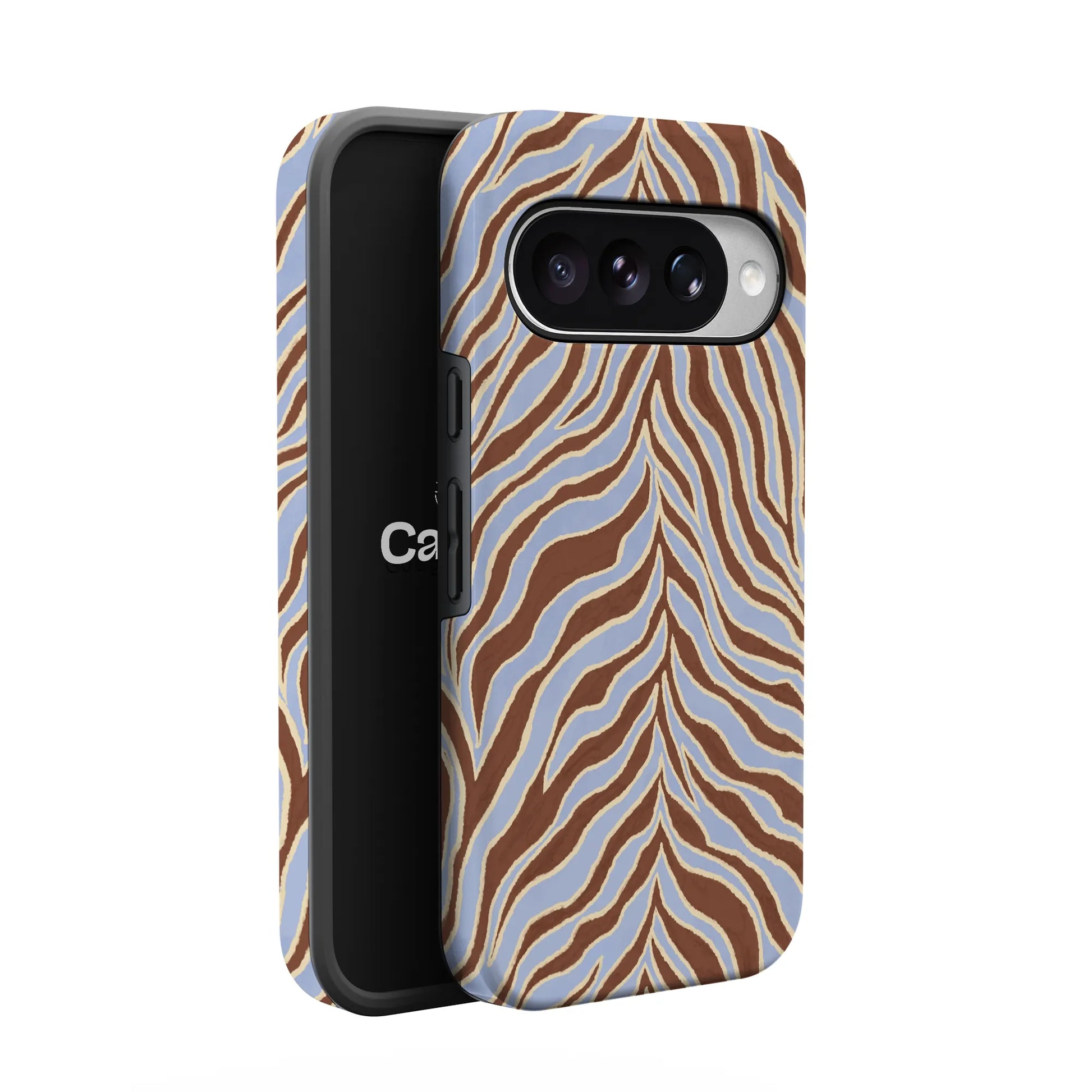 Untamed | Brown & Blue Zebra Case