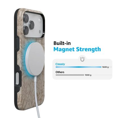 Beige Garden | Neutral Floral Case iPhone Case get.casely