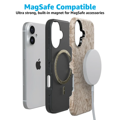 Beige Garden | Neutral Floral Case iPhone Case get.casely