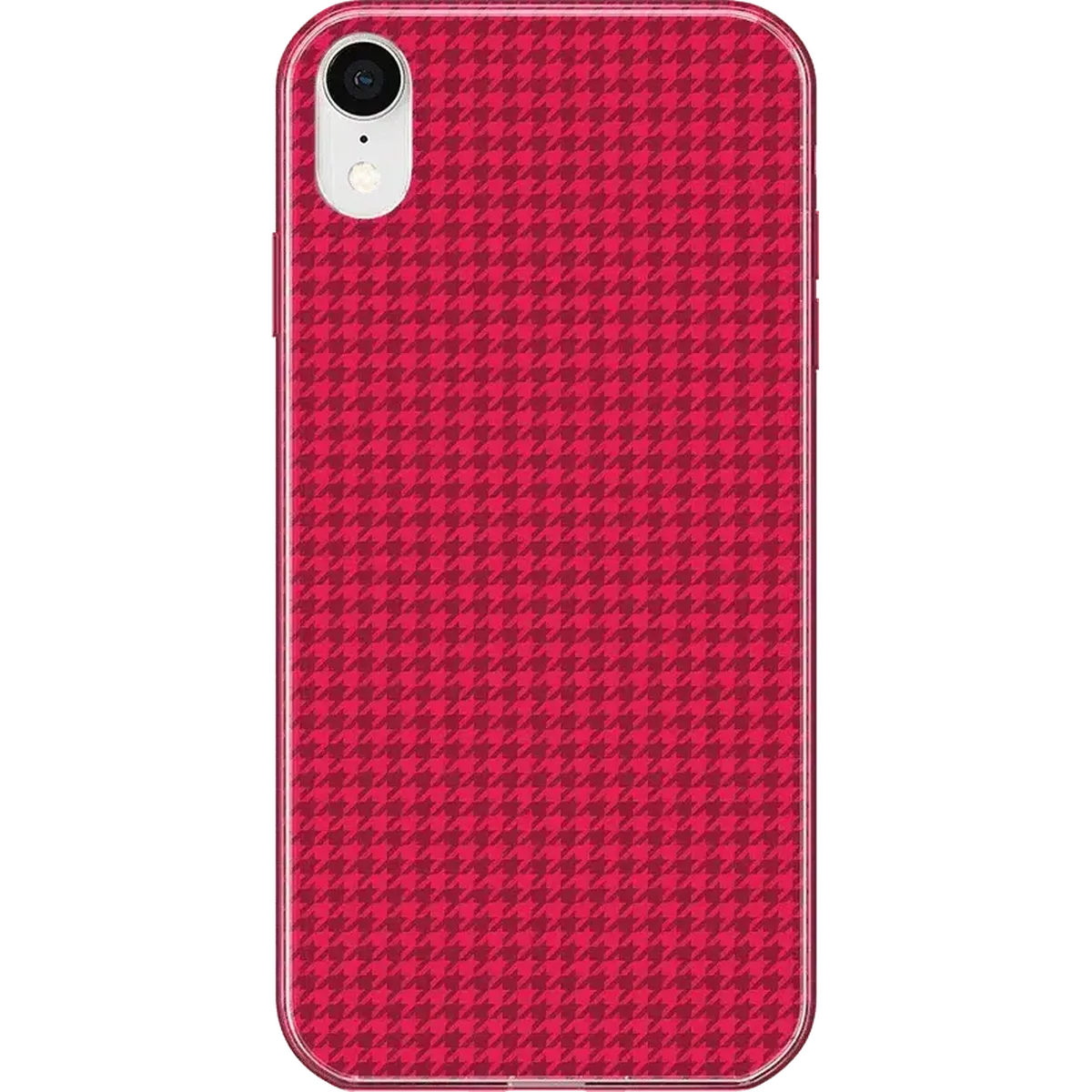 Best Dressed | Pink Houndstooth Case iPhone Case get.casely Classic iPhone XR