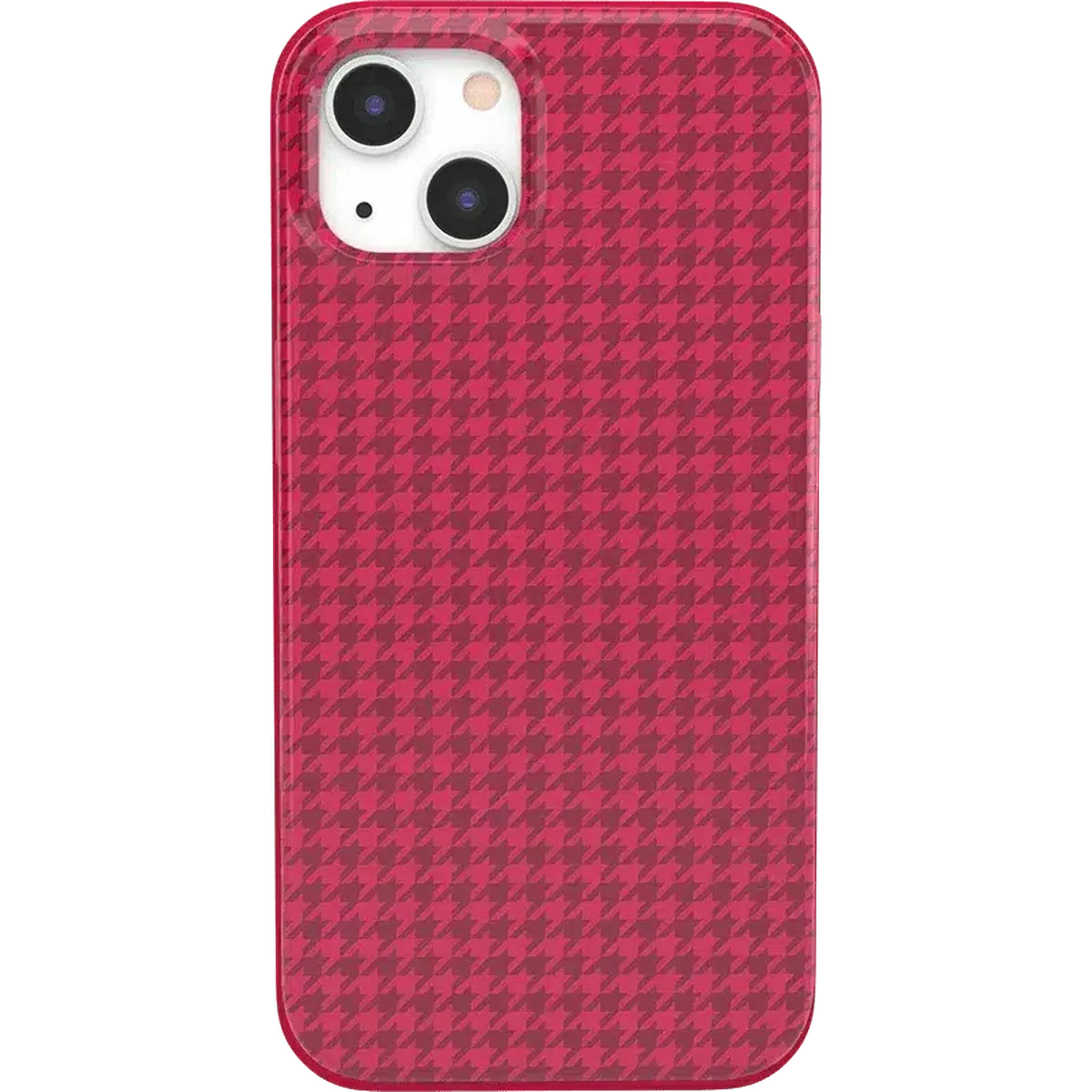 Best Dressed | Pink Houndstooth Case iPhone Case get.casely Classic + MagSafe® iPhone 13