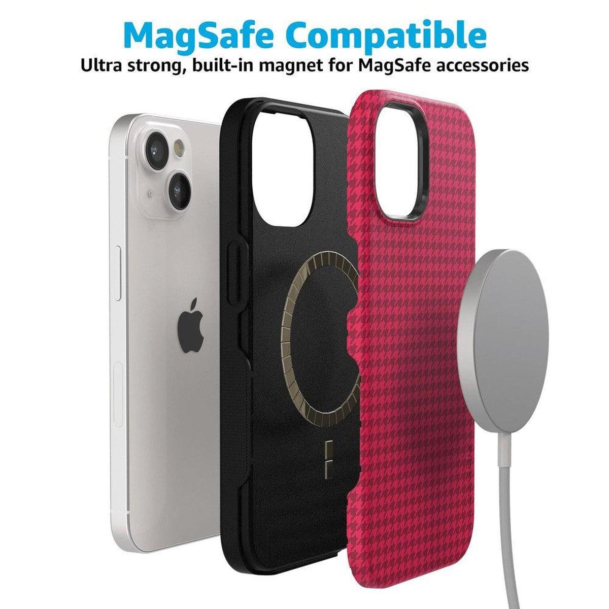 Best Dressed | Pink Houndstooth Case iPhone Case get.casely