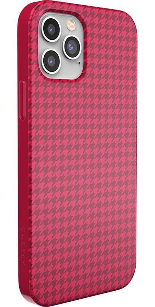 Best Dressed | Pink Houndstooth Case iPhone Case get.casely