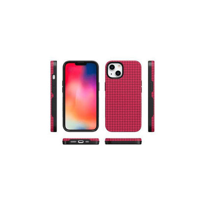 Best Dressed | Pink Houndstooth Case iPhone Case get.casely