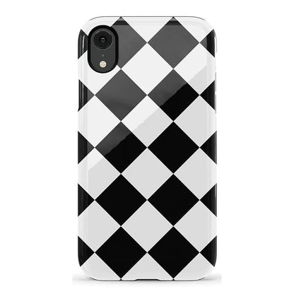 Black Checkerboard | High Contrast Design Case Phone Case Casetry Essential iPhone XR