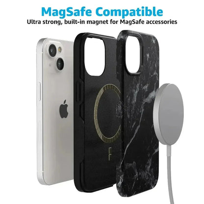 Black Pearl | Classic Black Marble Case iPhone Case get.casely