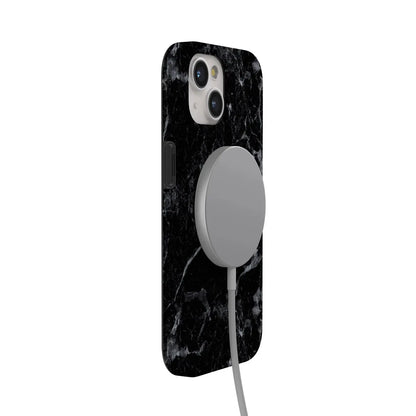Black Pearl | Classic Black Marble Case iPhone Case get.casely