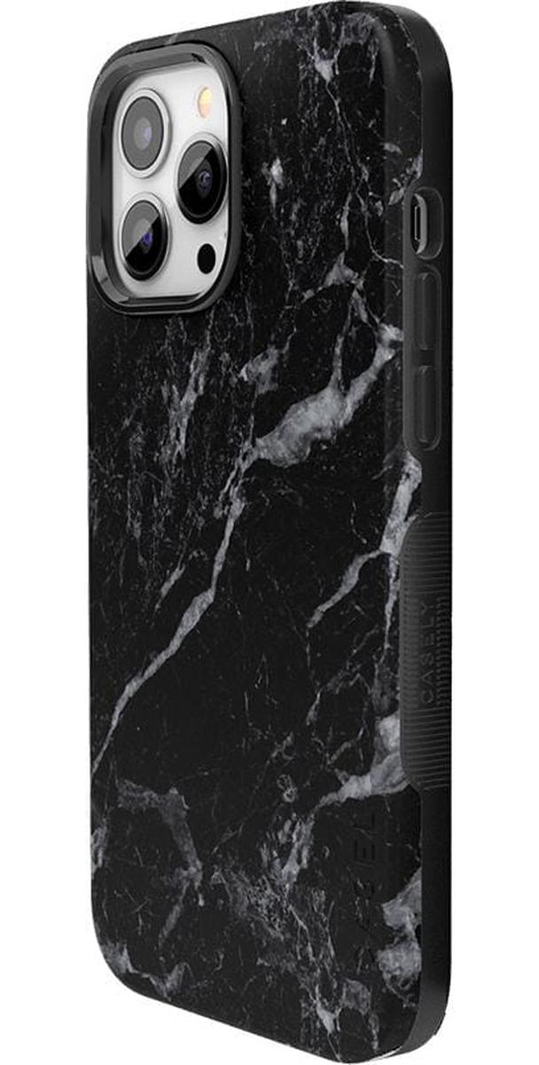 Black Pearl | Classic Black Marble Case iPhone Case get.casely