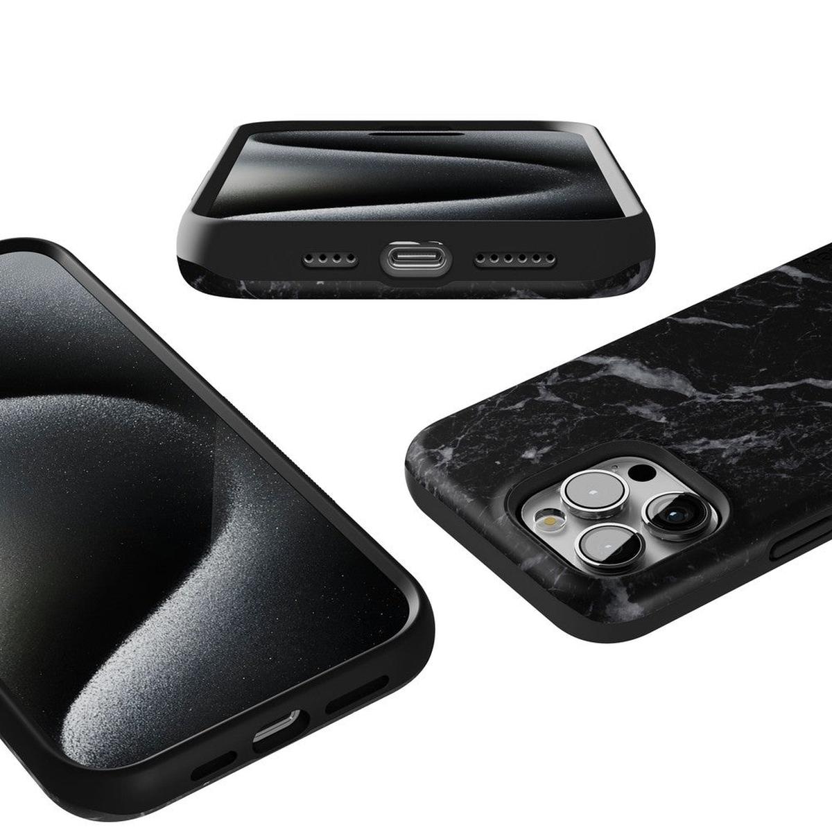 Black Pearl | Classic Black Marble Case iPhone Case get.casely