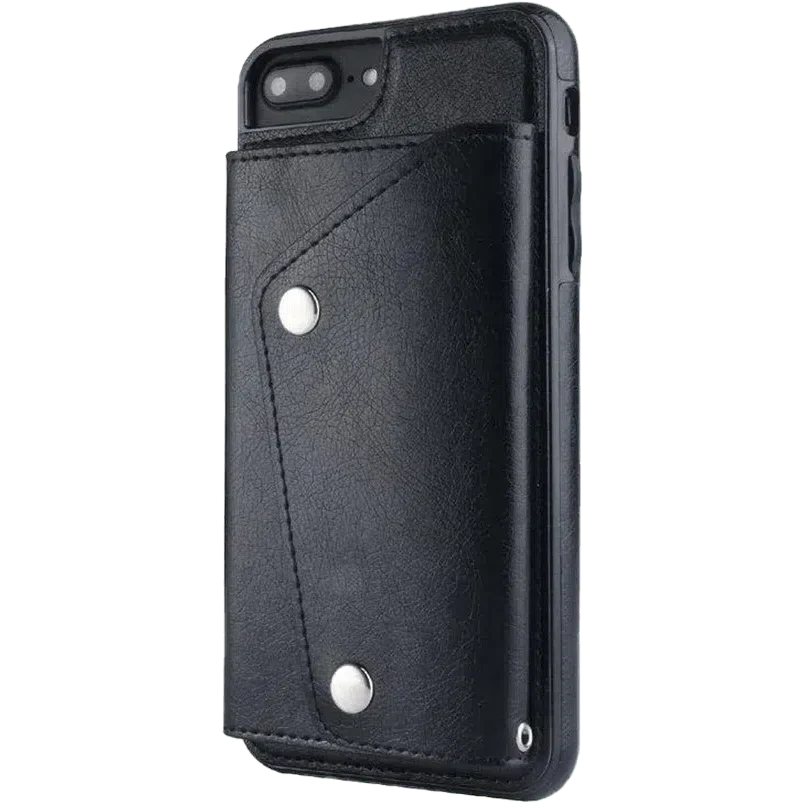 Black Vegan Leather | Wallet Case iPhone Case get.casely Wallet iPhone 7