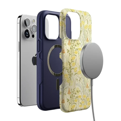 Boho Blooms | Golden Floral Case iPhone Case get.casely