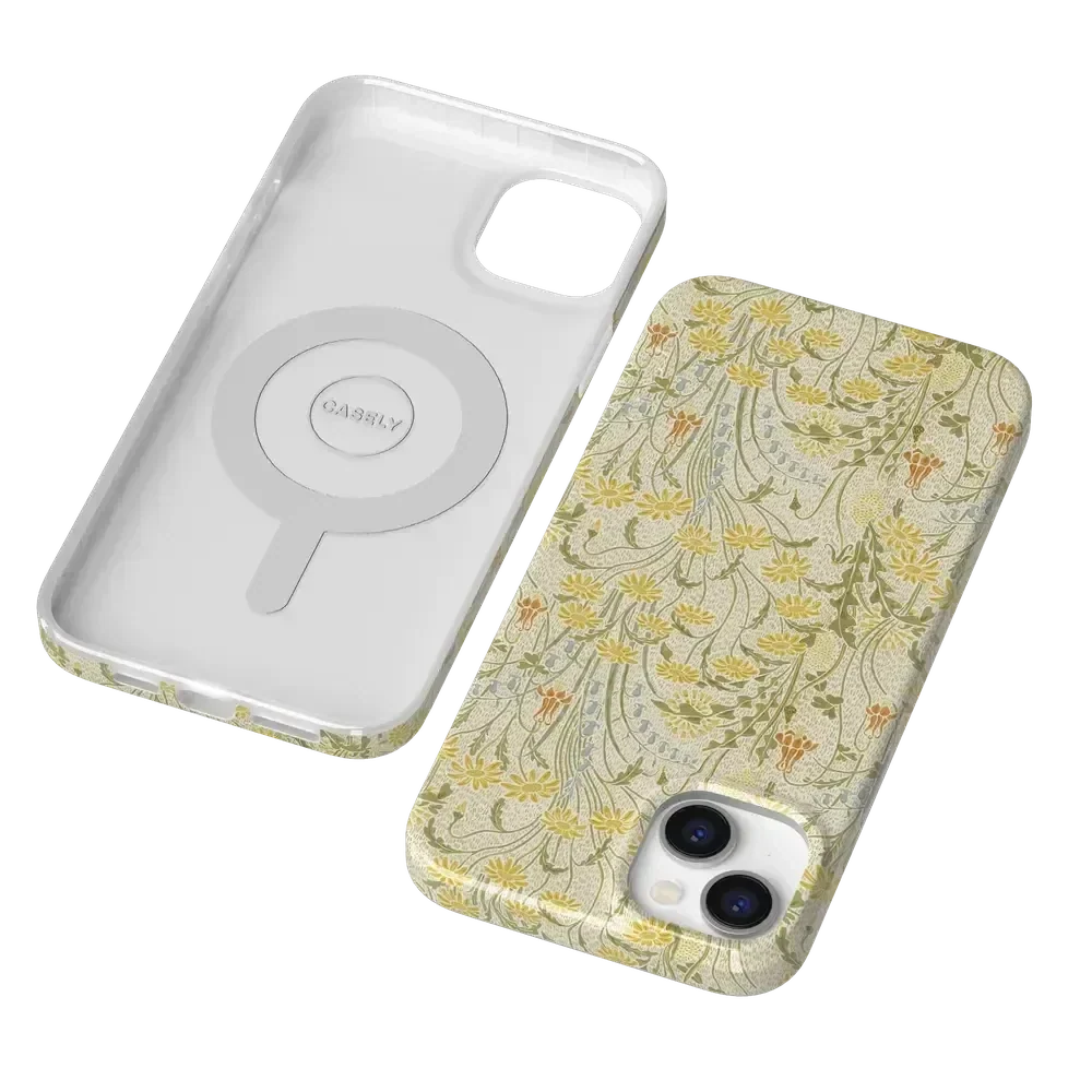 Boho Blooms | Golden Floral Case iPhone Case get.casely