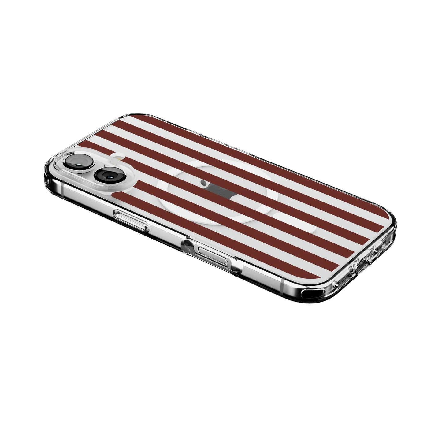 Sunday in Brooklyn | Burgundy Stripes Case