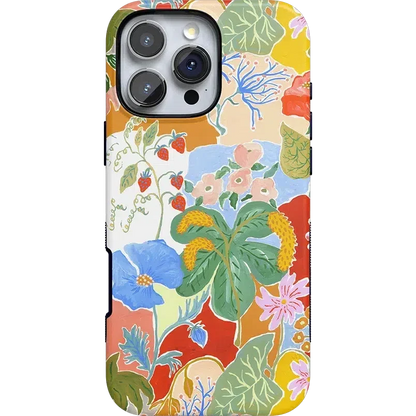 Botanical Blooms | Floral Patchwork Case iPhone Case get.casely Bold + MagSafe® iPhone 16 Pro Max