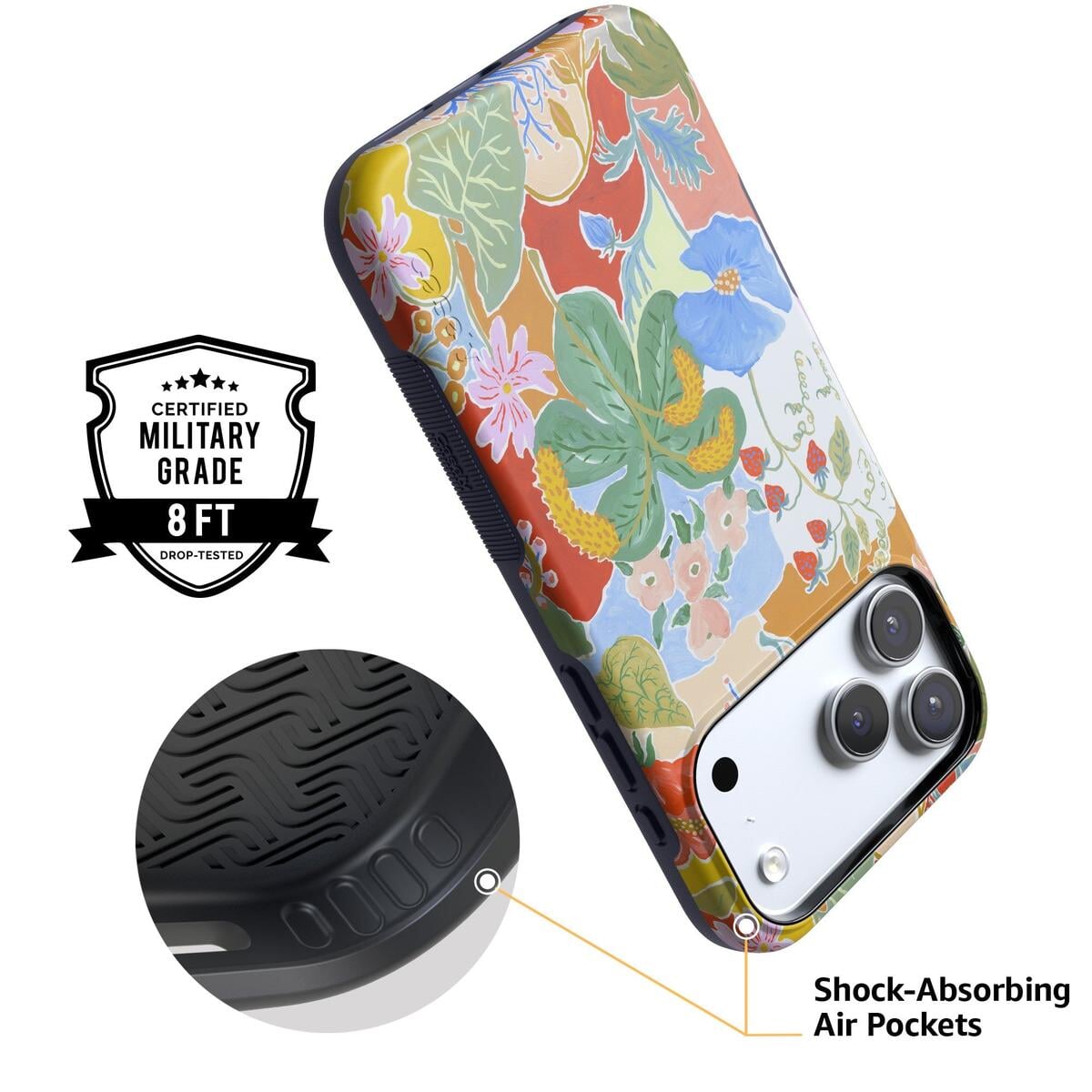 Botanical Blooms | Floral Patchwork Case iPhone Case get.casely