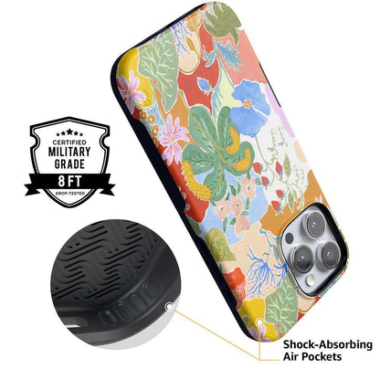 Botanical Blooms | Floral Patchwork Case iPhone Case get.casely