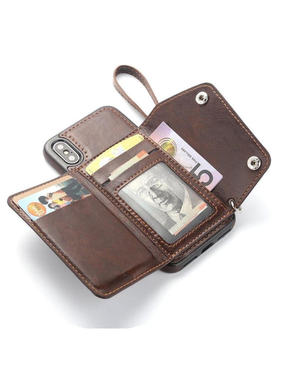 Brown Vegan Leather | Wallet Case iPhone Case get.casely