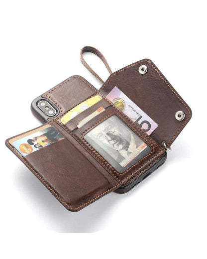 Brown Vegan Leather | Wallet Case iPhone Case get.casely