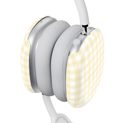 Pastel Picnic | Yellow Gingham AirPods Max Case