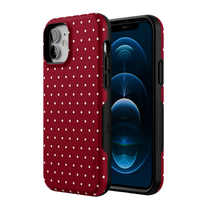 On the Dot | Maroon Polka Dot Case