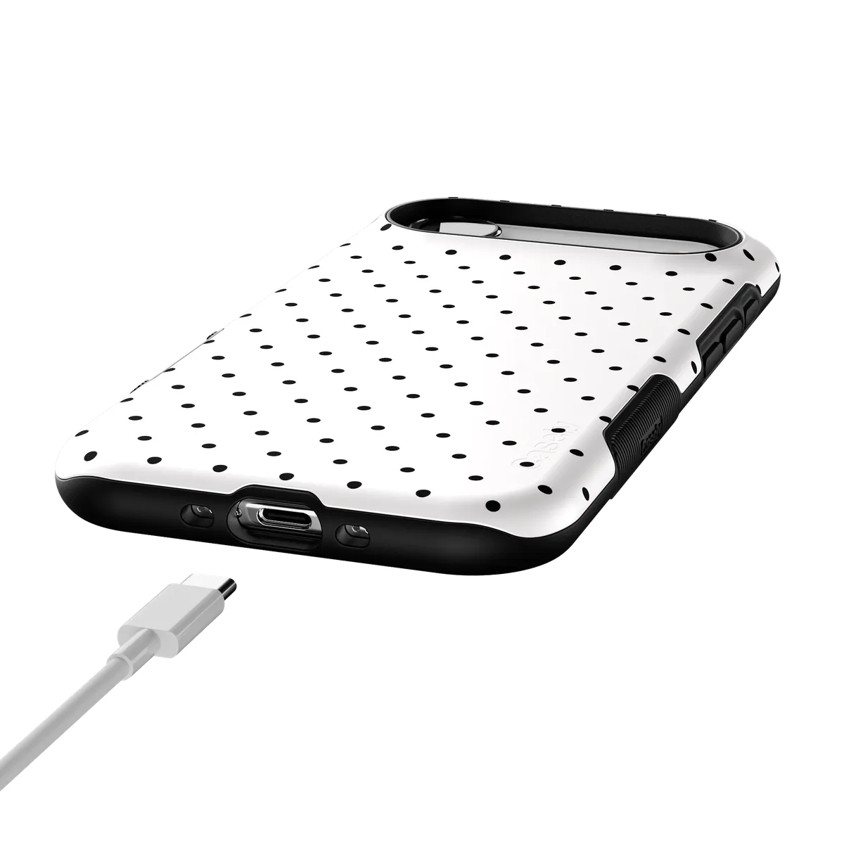 On the Dot | Black Polka Dot Case