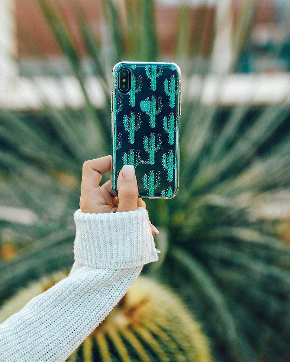 Cactus Patterned Clear Floral Samsung Case Samsung Case get.casely