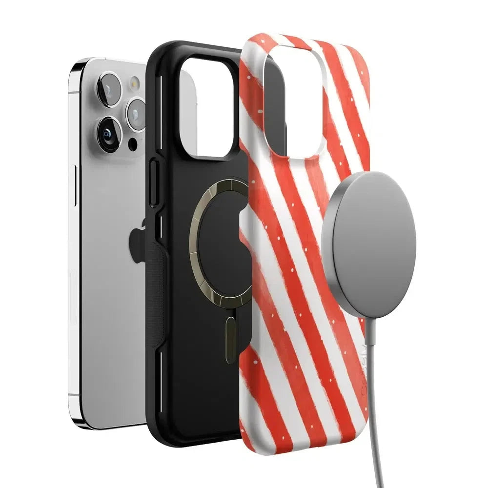 Candy Cane Lane | Peppermint Stripes Case Phone Case Casetry