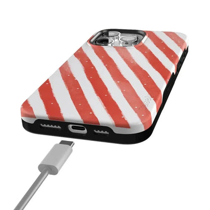 Candy Cane Lane | Peppermint Stripes Case Phone Case Casetry