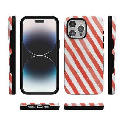 Candy Cane Lane | Peppermint Stripes Case Phone Case Casetry