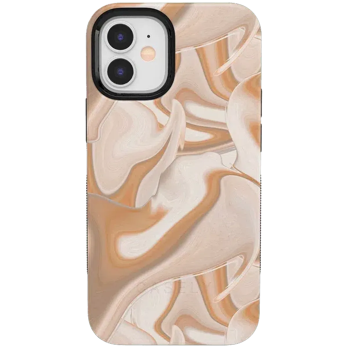 Caramel Delight | Marble Swirl Case iPhone Case get.casely Bold + MagSafe® iPhone 12