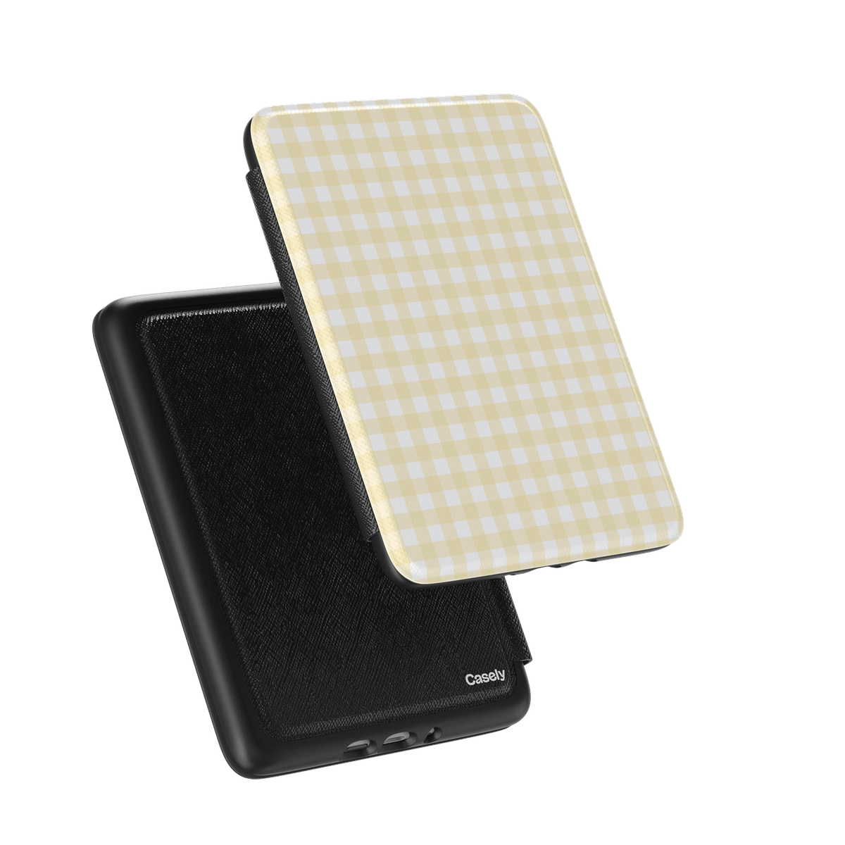 Pastel Picnic | Yellow Gingham Kindle Case
