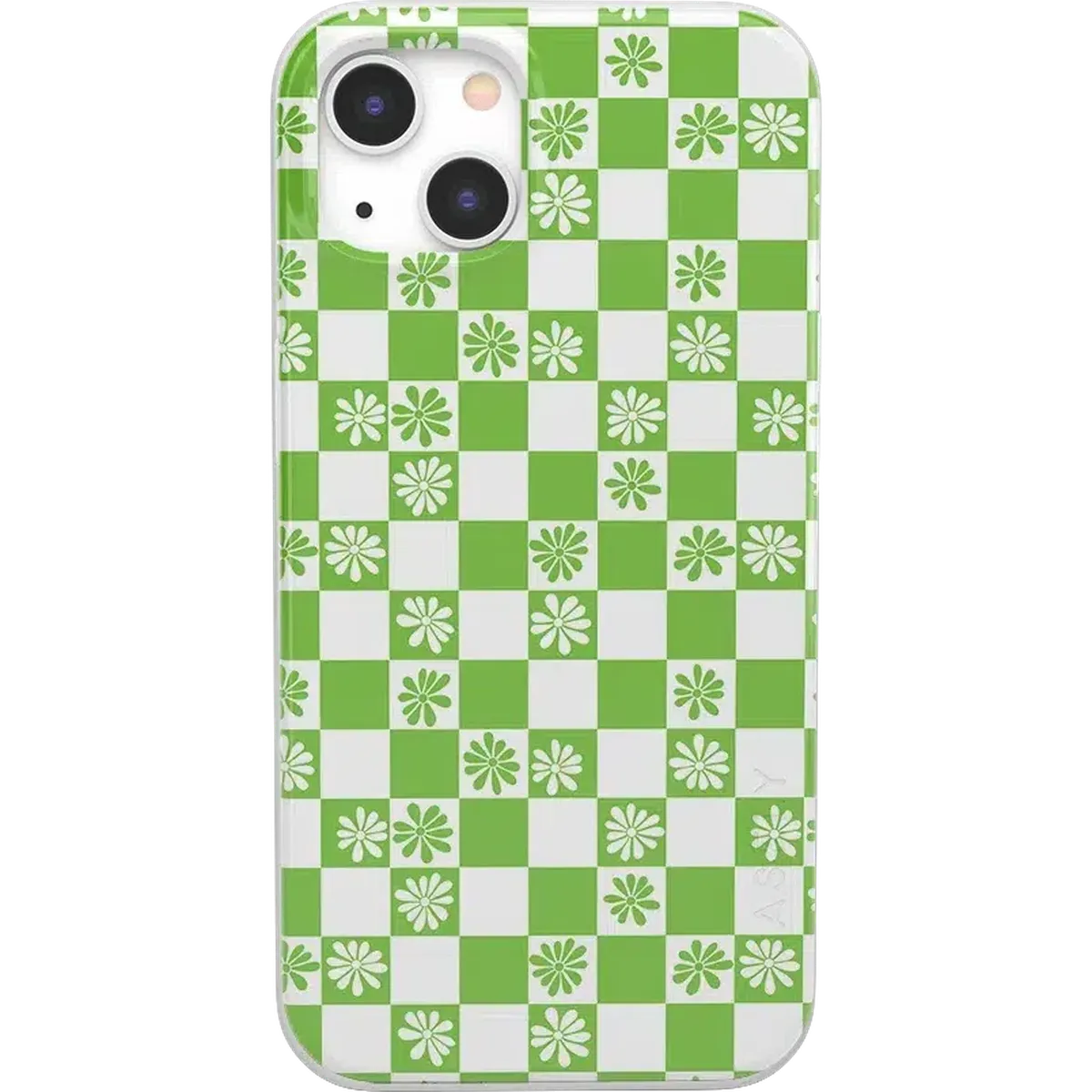 Check Mate | Daisy Checkerboard Floral Case iPhone Case get.casely Classic iPhone 13 Mini