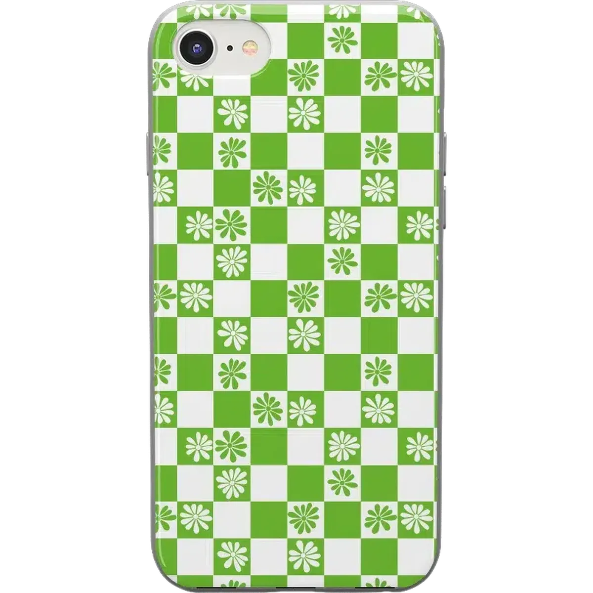 Check Mate | Daisy Checkerboard Floral Case iPhone Case get.casely Classic iPhone SE (2020 & 2022)