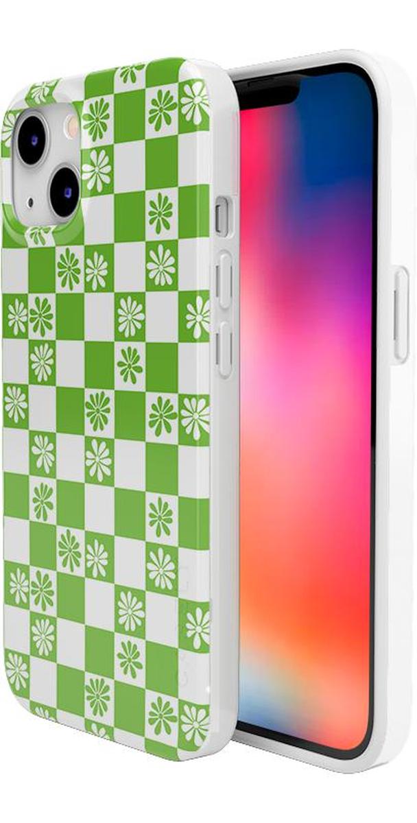 Check Mate | Daisy Checkerboard Floral Case iPhone Case get.casely