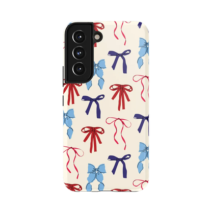 American Girlie | Red White & Blue Bows Case - Galaxy S22