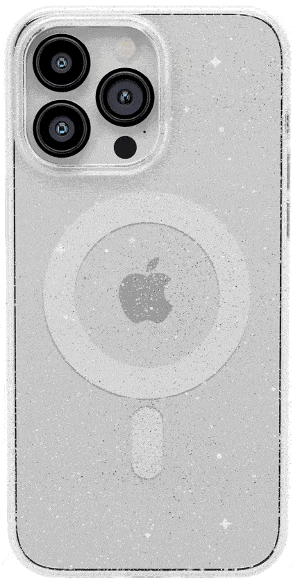 Clear Skies | Clear Shimmer Case iPhone Case get.casely Classic + MagSafe® iPhone 12