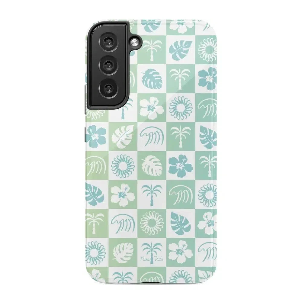Coastal Checkers | Pura Vida Case iPhone Case get.casely Essential Galaxy S22 Plus