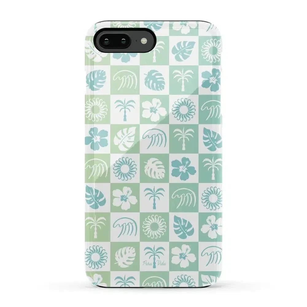 Coastal Checkers | Pura Vida Case iPhone Case get.casely Essential iPhone 6/7/8 Plus