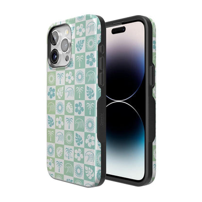 Coastal Checkers | Pura Vida Case iPhone Case get.casely