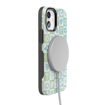 Coastal Checkers | Pura Vida Case iPhone Case get.casely