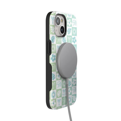 Coastal Checkers | Pura Vida Case iPhone Case get.casely