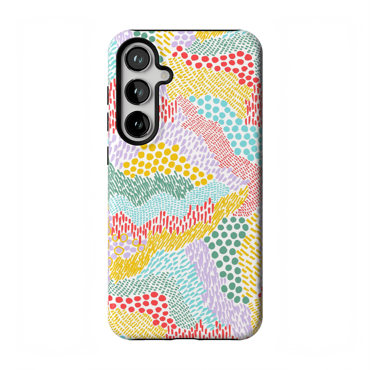 Color Me Happy | Pattern Colorblock Case iPhone Case get.casely Bold Flex + MagSafe® Galaxy S26