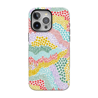 Color Me Happy | Pattern Colorblock Case iPhone Case get.casely Bold Flex + MagSafe® iPhone 15 Pro Max